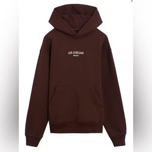 Professional Athletes Air Jordan Beijing Pullover Hoodie 
Brown- XL